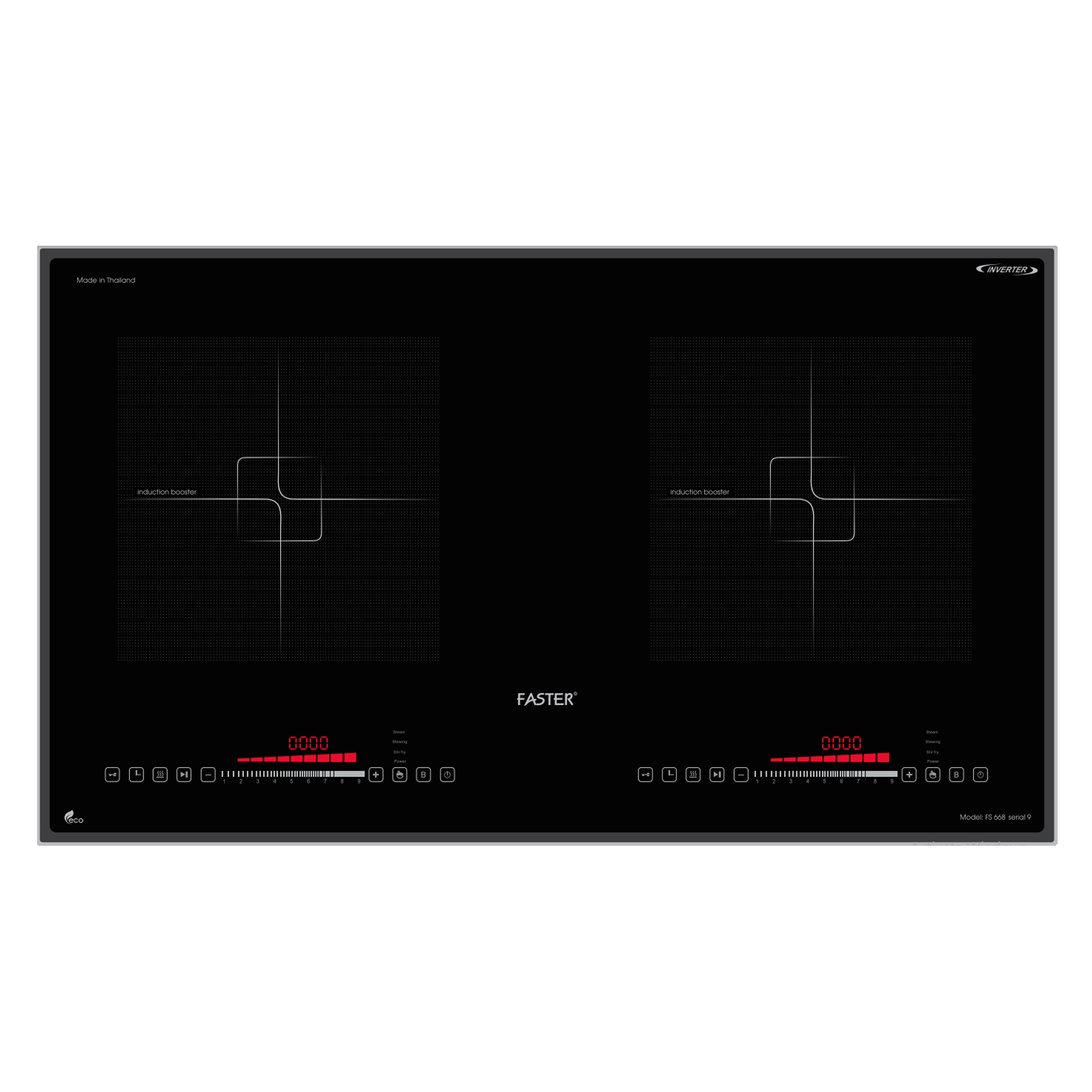 Bếp Từ Đôi Faster FS 668 Seri 9 | Tặng bộ nồi