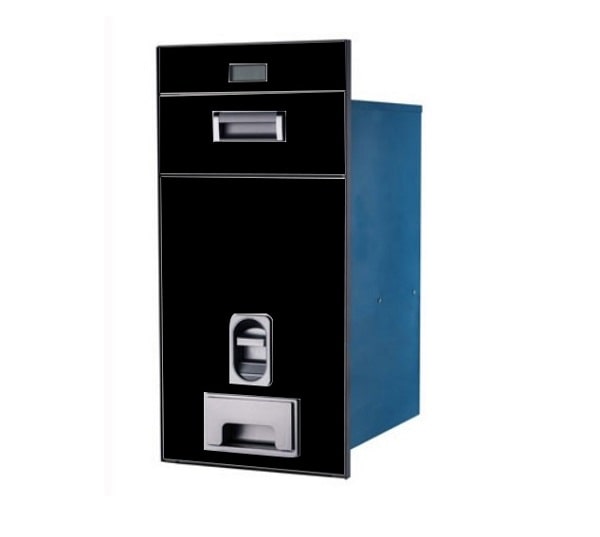 Thùng gạo mặt gương màu đen Eurogold - GB309B