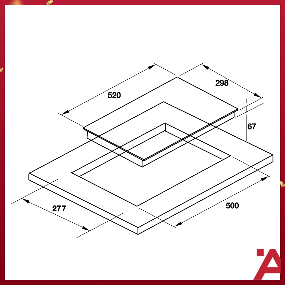 Chi tiết bếp điện domino âm Hafele HC-R302D
