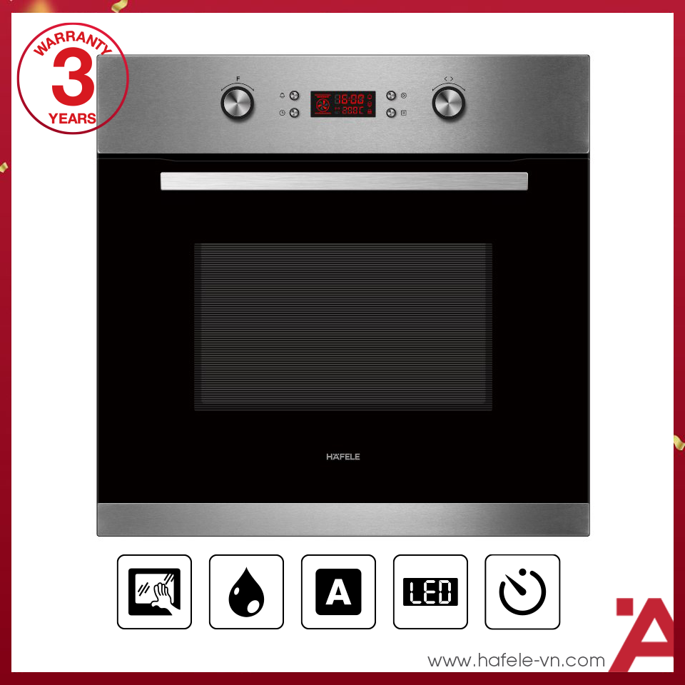 Chi tiết lò nướng âm tủ Hafele HO-4KT70A