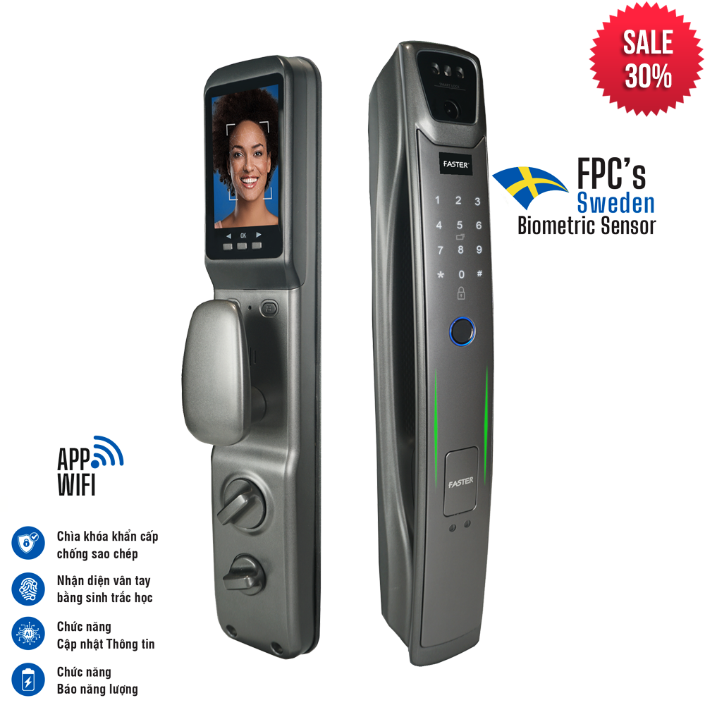 Khóa Faster Face ID FS007FD3D-BM
