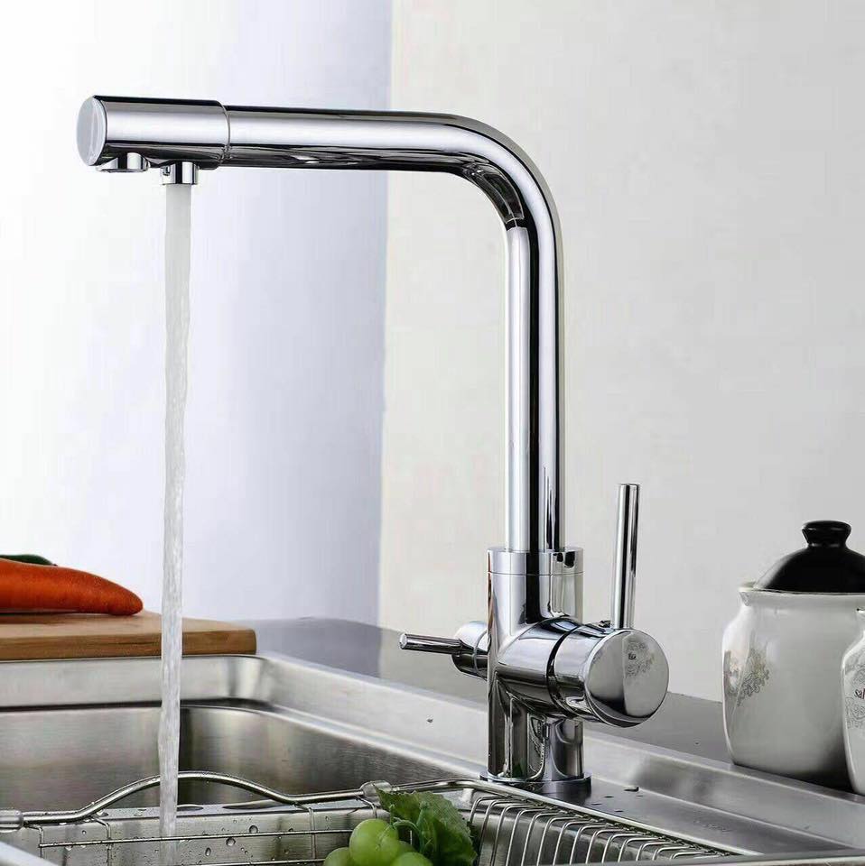 Vòi chậu rửa bát 3 đường nước  VC 507