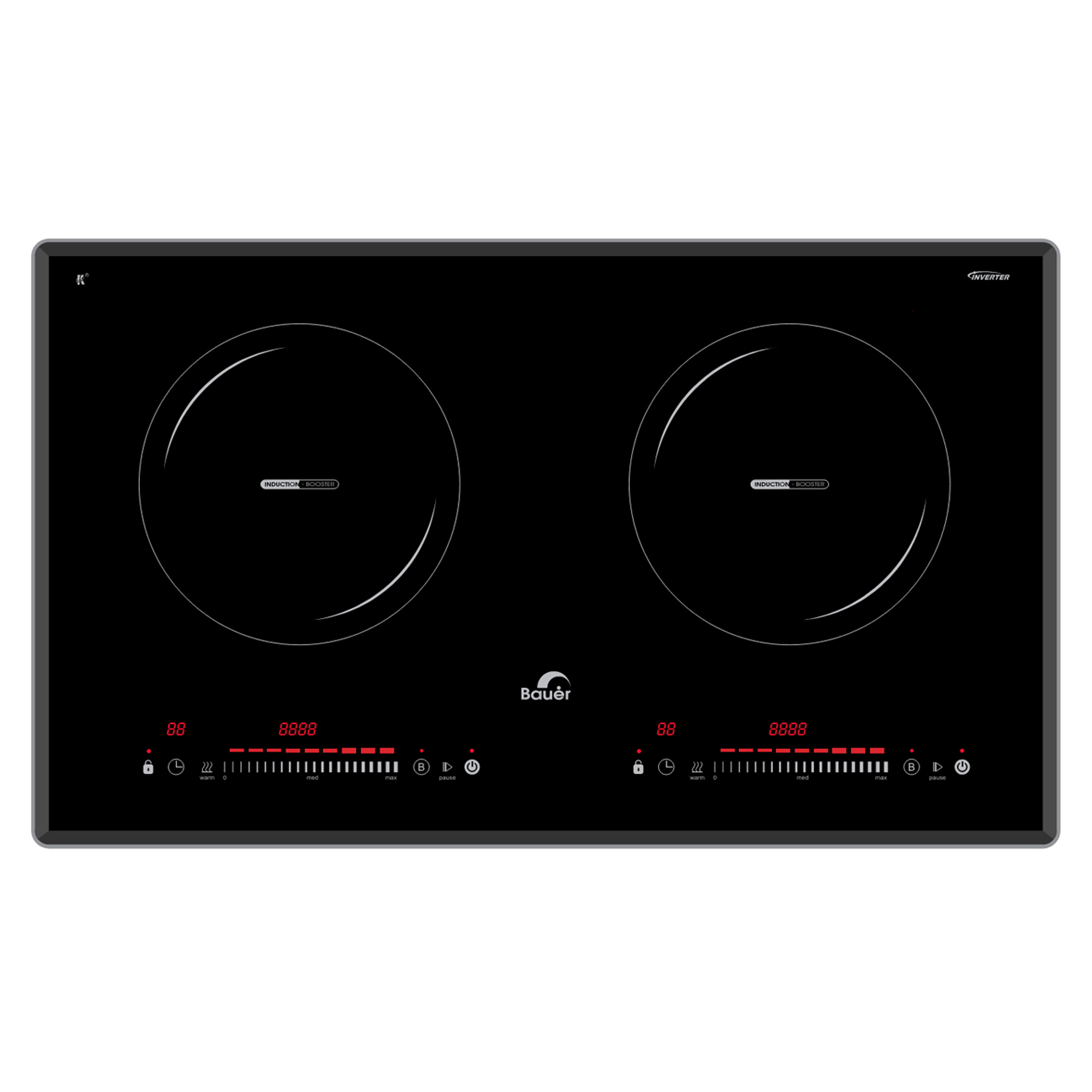 Bếp từ đôi Bauer 3008SI | Tặng máy hút mùi + Tặng bộ nồi 4 món