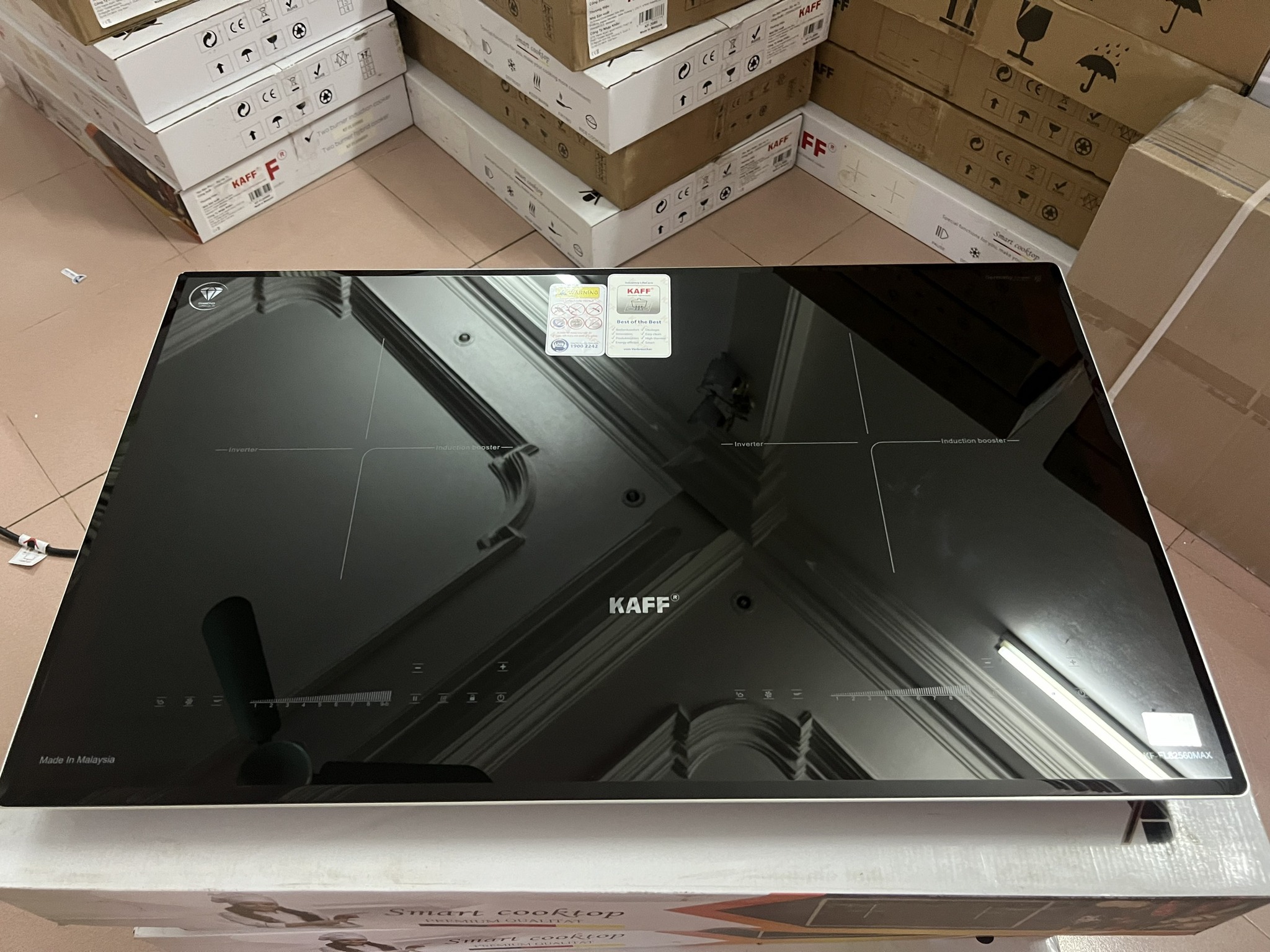 Bếp từ đôi Kaff KF FL82560max | Mâm E.G.O đức | Bảo hành 5 năm | Nhập khẩu Malaysia