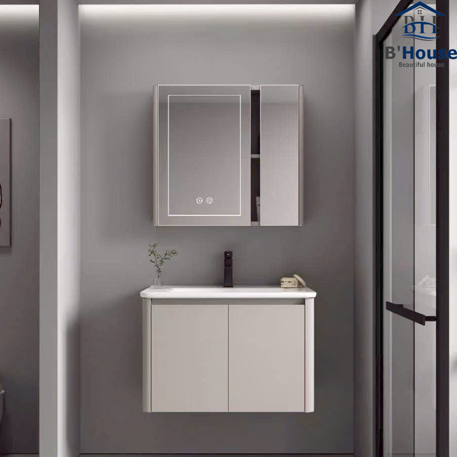 Bộ Tủ Gương Phòng Tắm, Tủ Lavabo Đẹp, Tủ Lavabo Phòng Tắm SUS 512