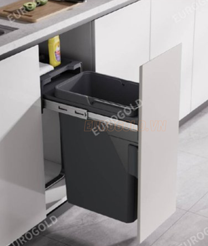 Thùng rác gắn cánh giảm chấn Eurogold - BR400