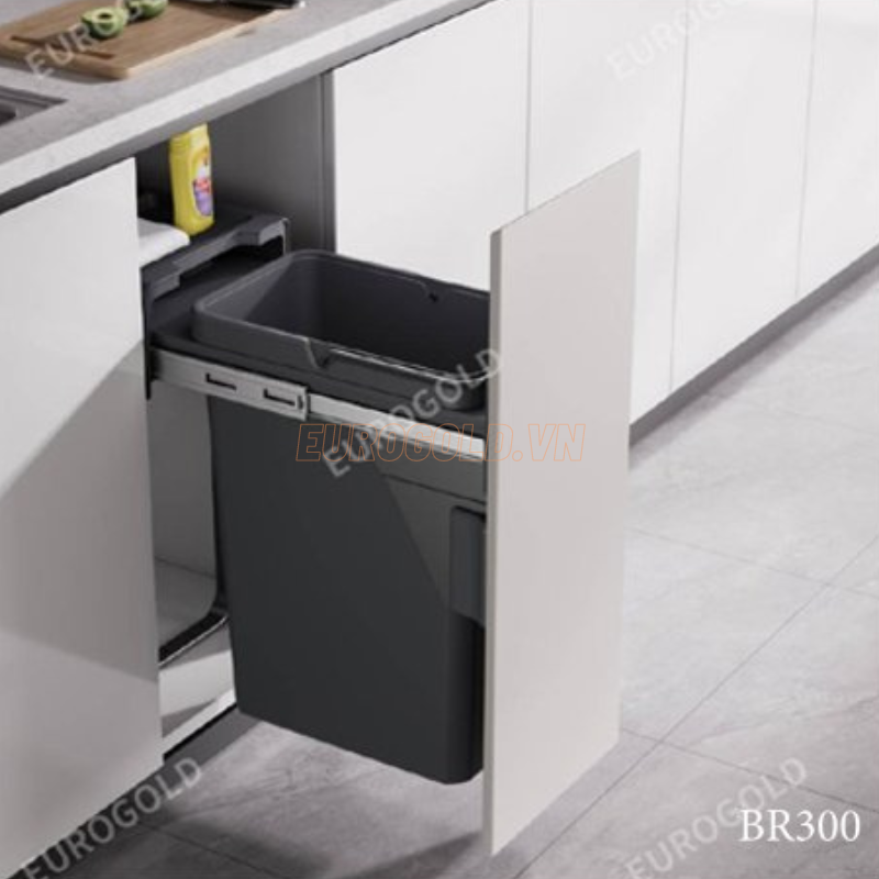 Thùng rác gắn cánh giảm chấn Eurogold - BR300