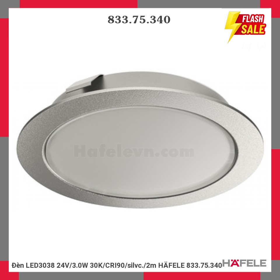 ĐÈN LED TRÒN LED3038 24V/3.0W 3000K Hafele 833.75.340
