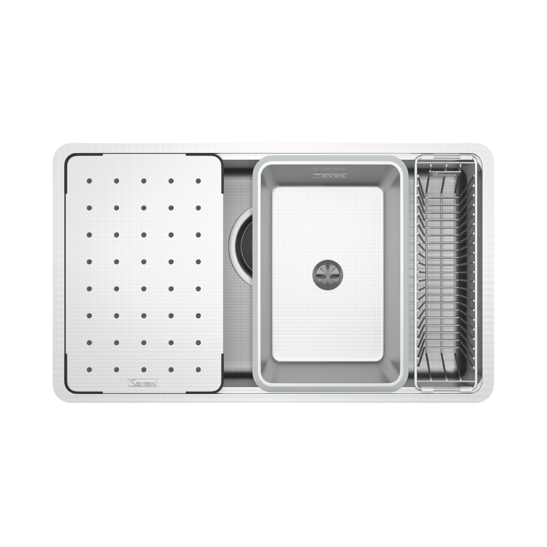 Chậu rửa bát chống xước Workstation Sink Dekor 8044SU