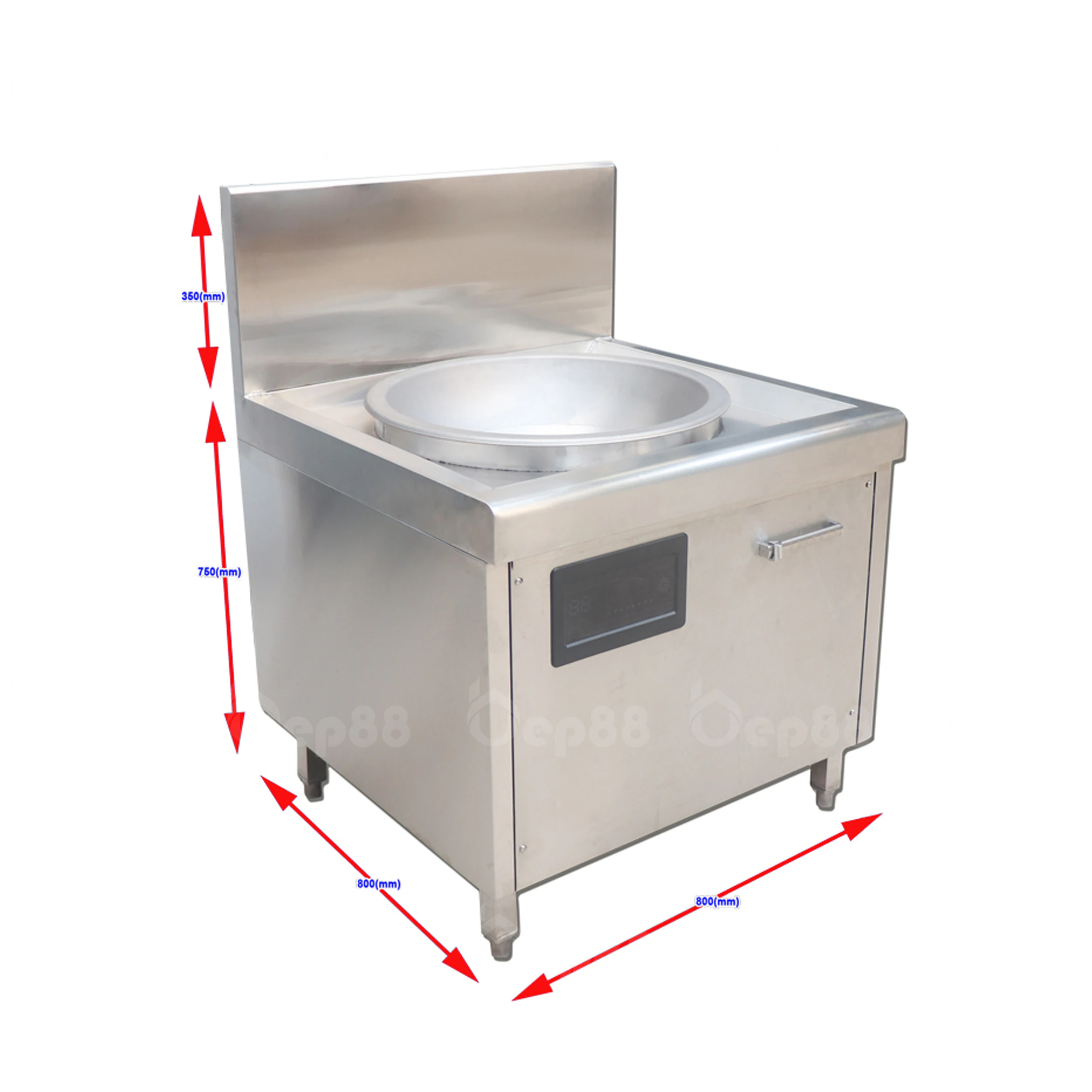 Bếp từ công nghiệp liền chảo 12kw