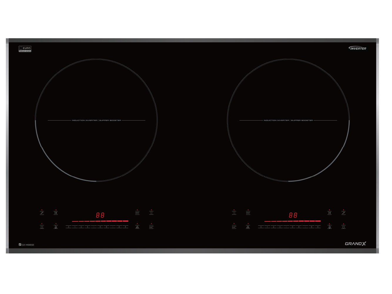 Bếp từ đôi GrandX GX-IP689SE