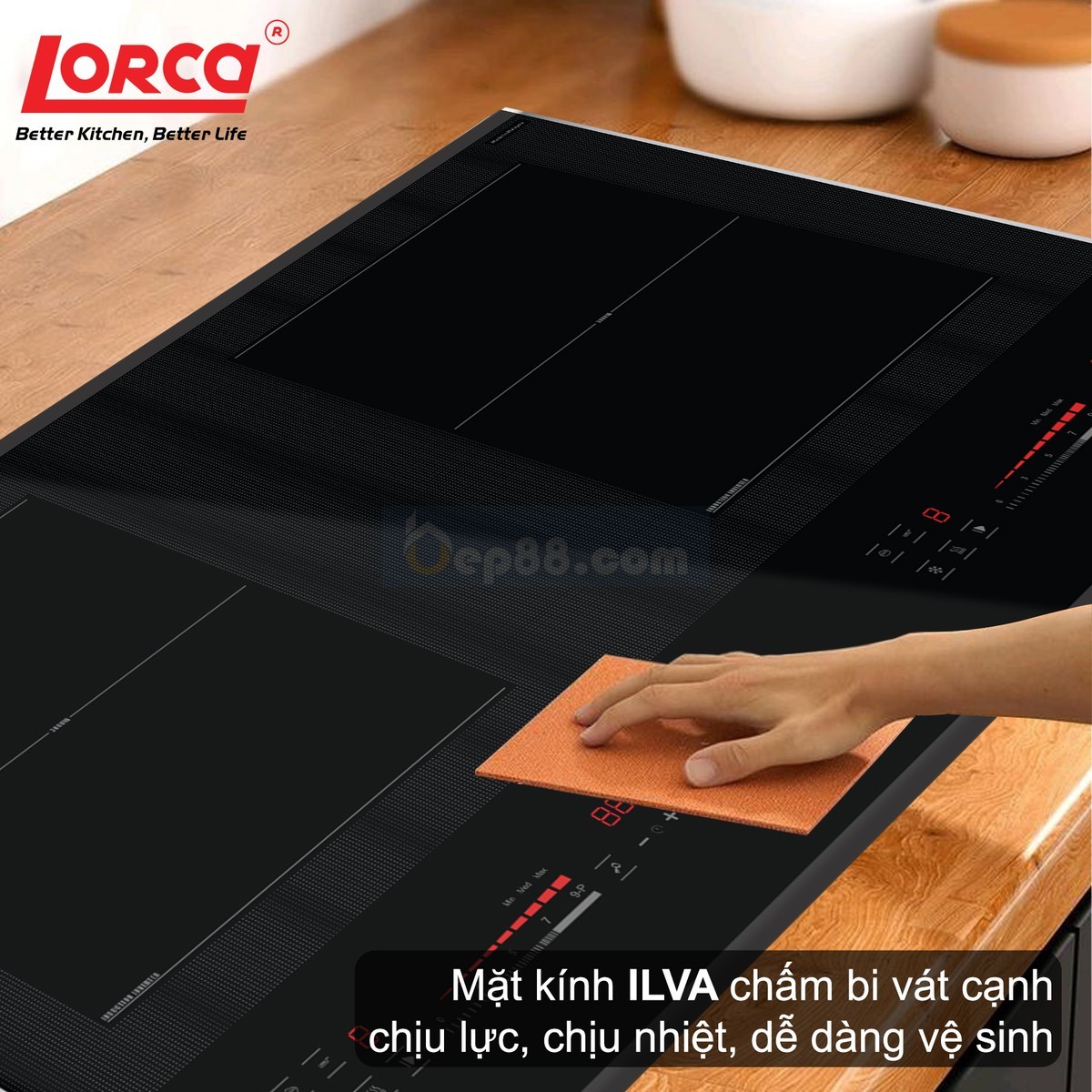 Bếp từ đôi Lorca LCI80065PULUX8E - hình ảnh chi tiết 5