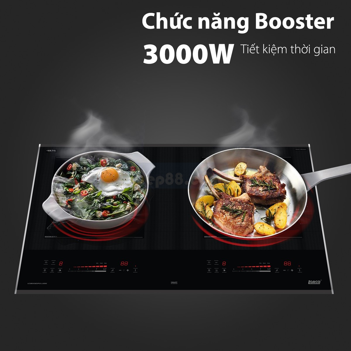 Bếp từ đôi Lorca LCI80065PULUX8E - hình ảnh chi tiết 8