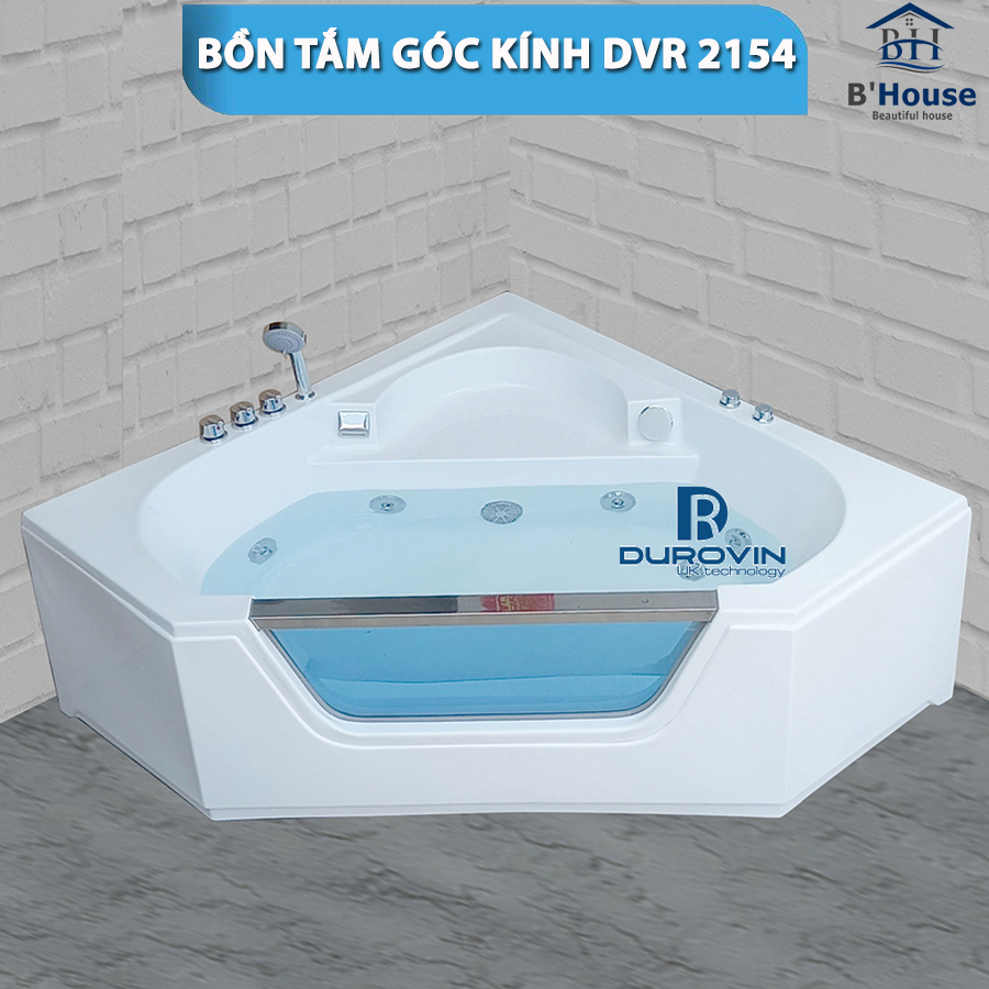 Bồn Tắm góc kính 2154