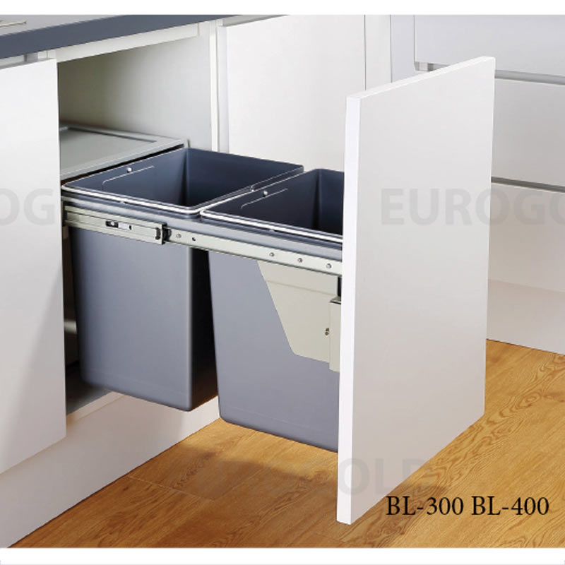 Thùng Rác Gắn Cánh Âm Tủ BL300 (EBL300) Eurogold RAY-GIAM-CHAN-BL300