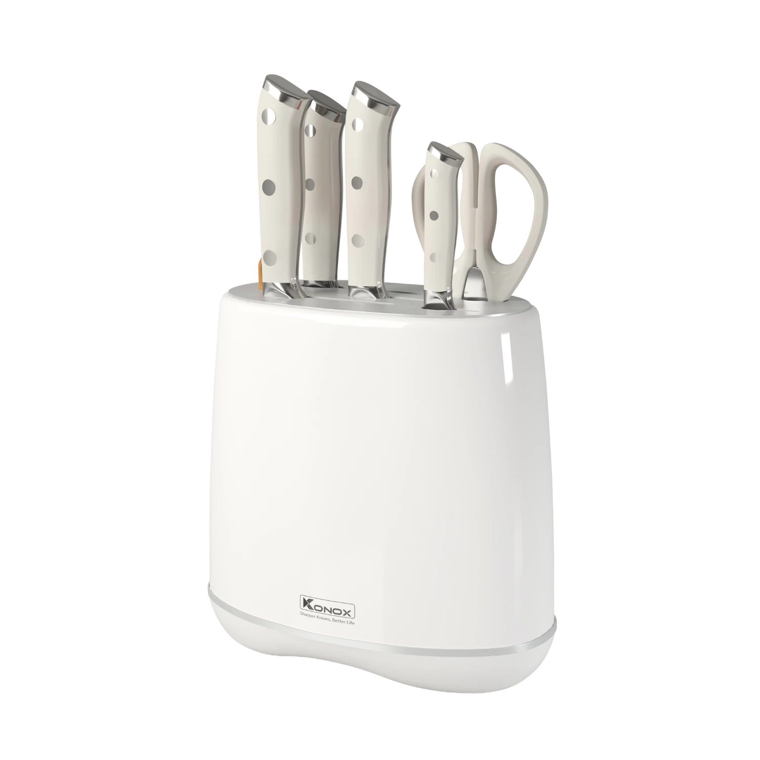 Bộ dao làm bếp 5 món cao cấp Konox Haper Grey