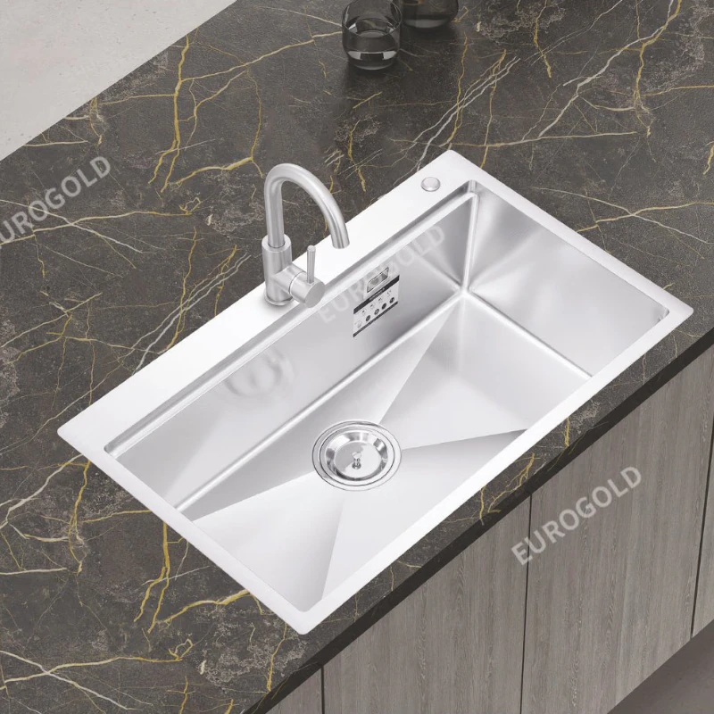 Chậu Rửa Bát Chống Xước INOX 304 EUC18050EA (EUC18050GA) Eurogold