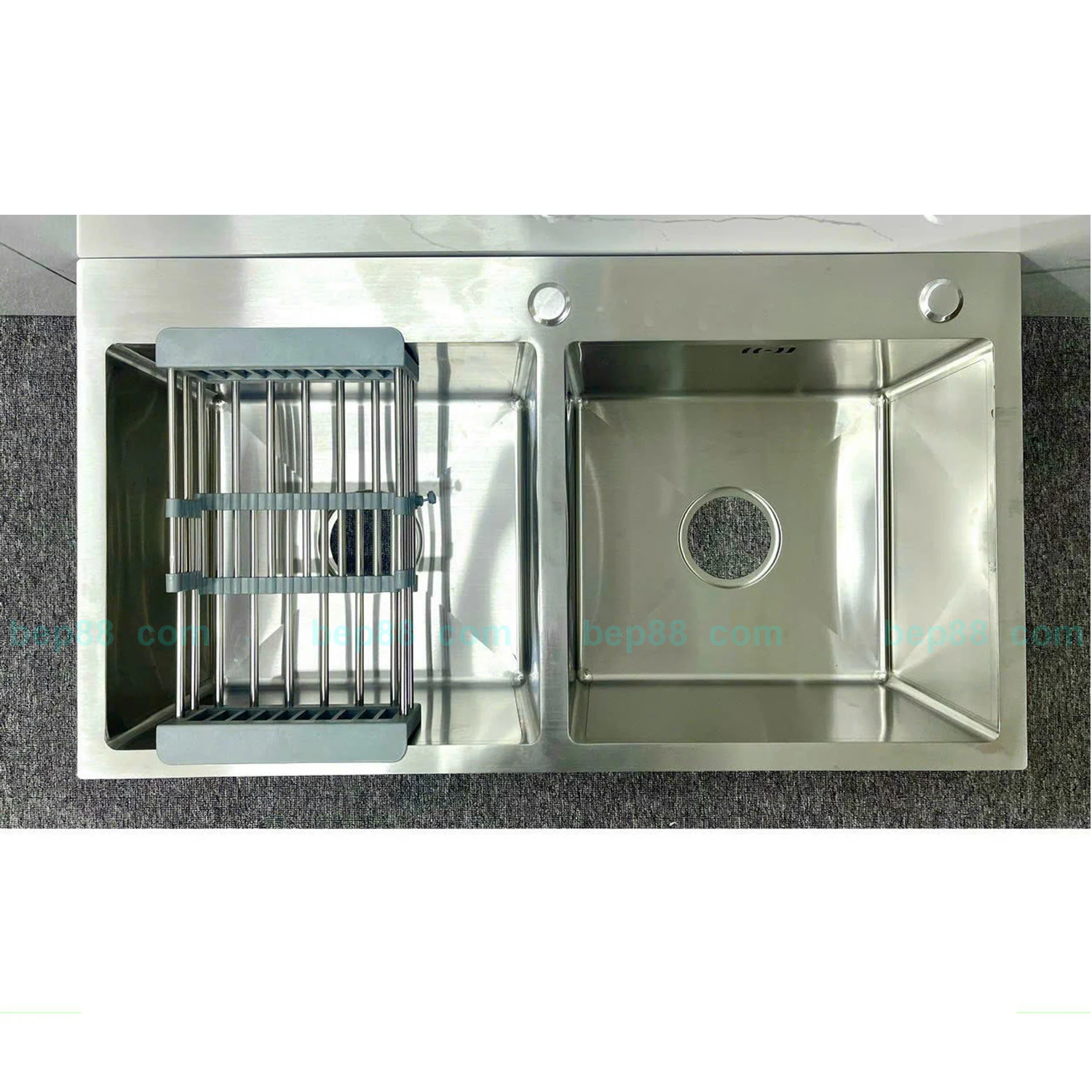 Chậu rửa bát 2 hố inox KOREA SUS 304 - ảnh đại diện