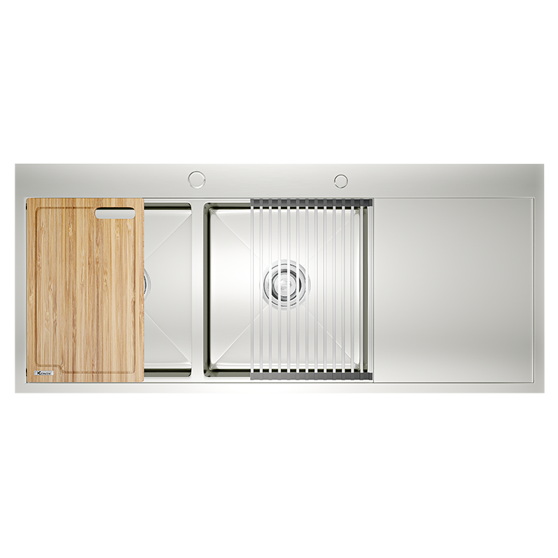 Chậu rửa bát Konox Workstation Sink – Topmount Sink KN11650TD – Bàn phải