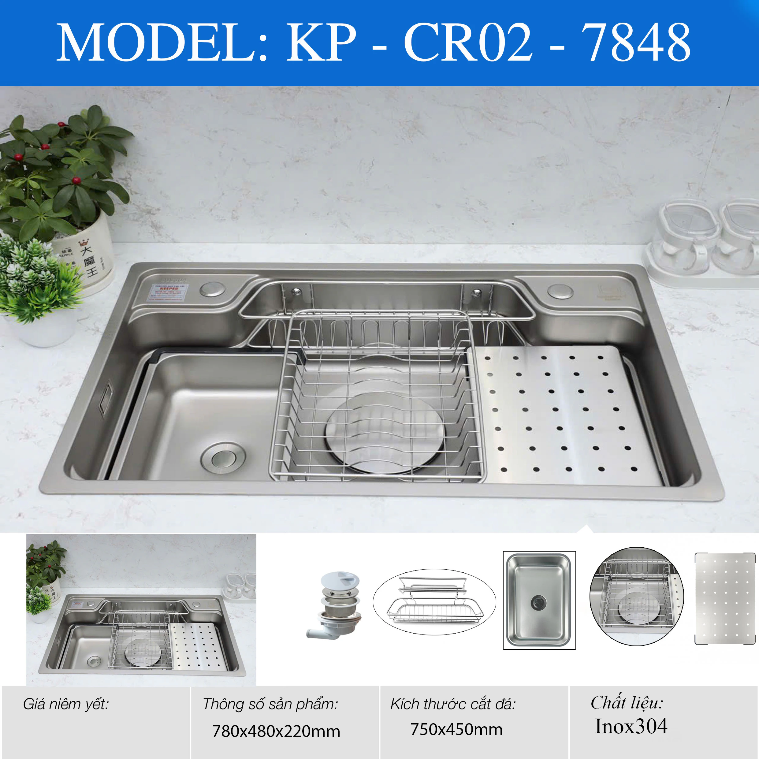 CHẬU RỬA KEEPER – CR02 – 7848