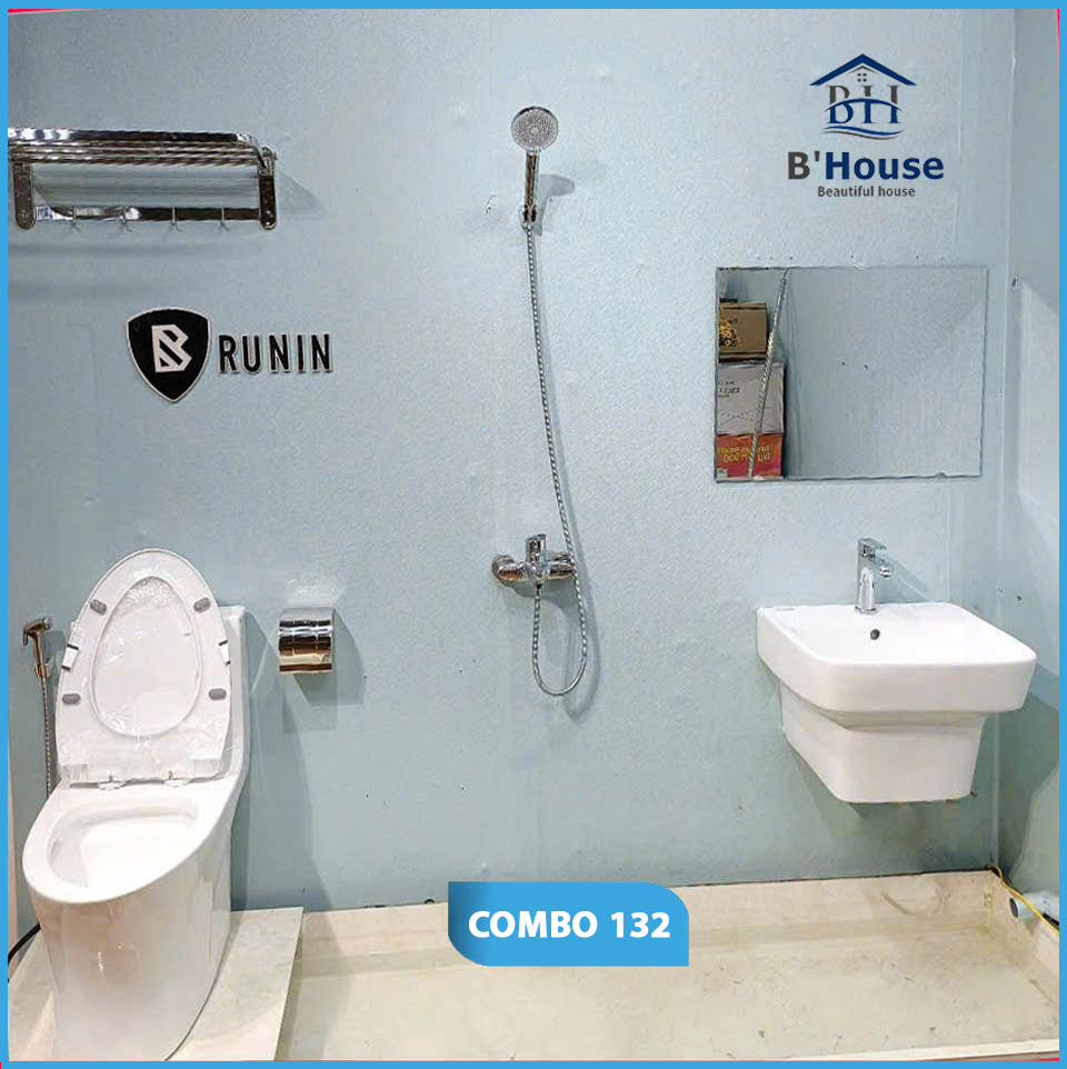 Combo phòng tắm ,combo nhà tắm, trọn bộ thiết bị vệ sinh phòng tắm 132
