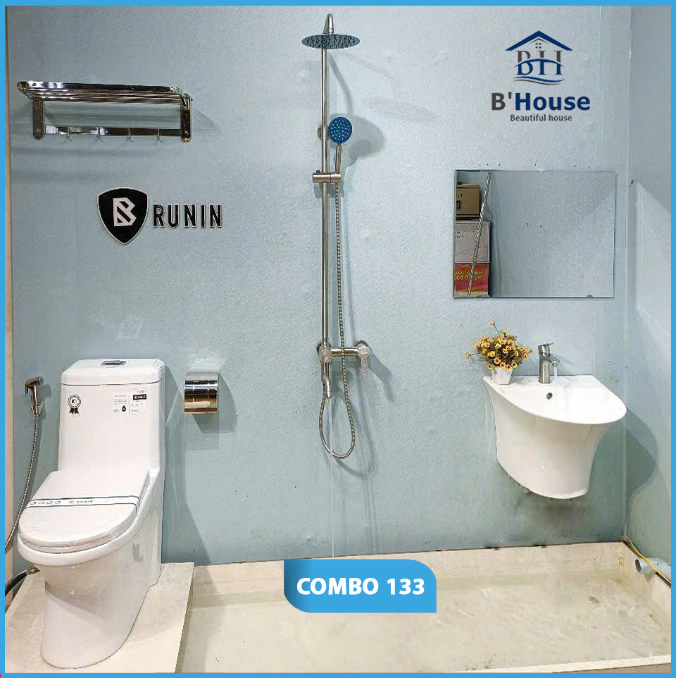 Combo phòng tắm, combo nhà tắm, trọn bộ thiết bị vệ sinh phòng tắm 133