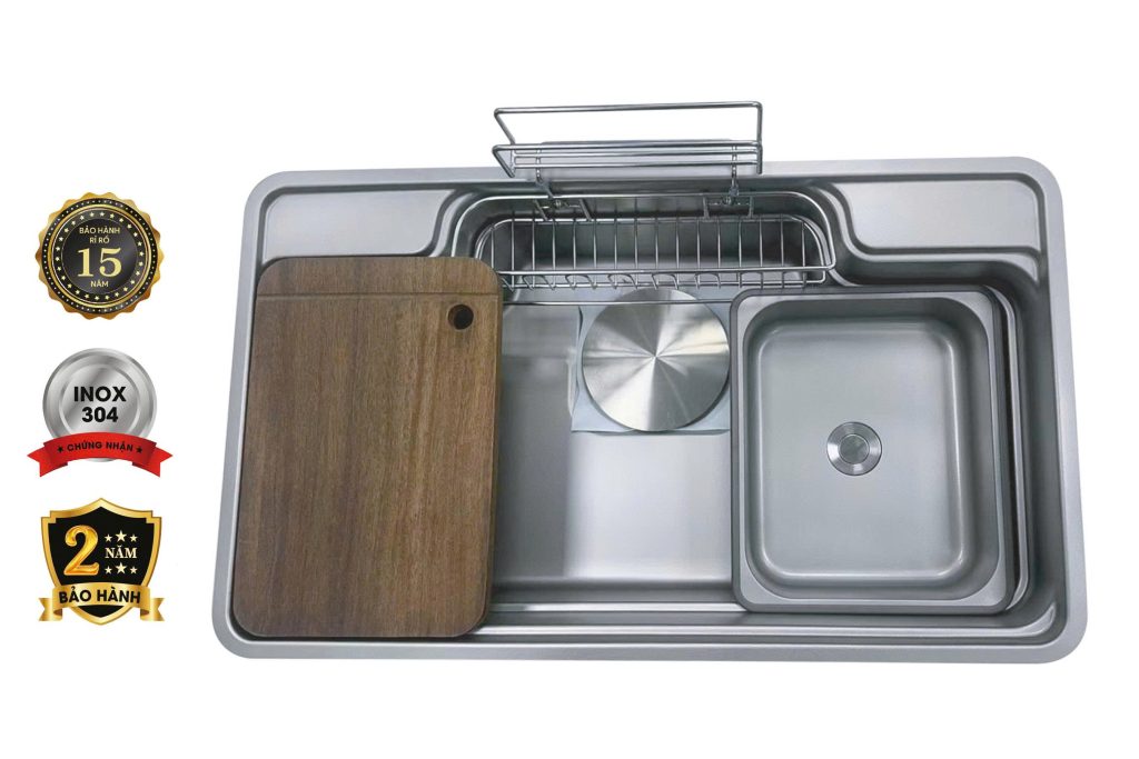 CHẬU RỬA 1 HỐ FANDI FD-DECO7848M