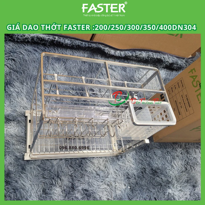 Giá dao thớt chai lọ Faster MF200/250/300/350/400 DN304, Inox 304 nan dẹt cao cấp