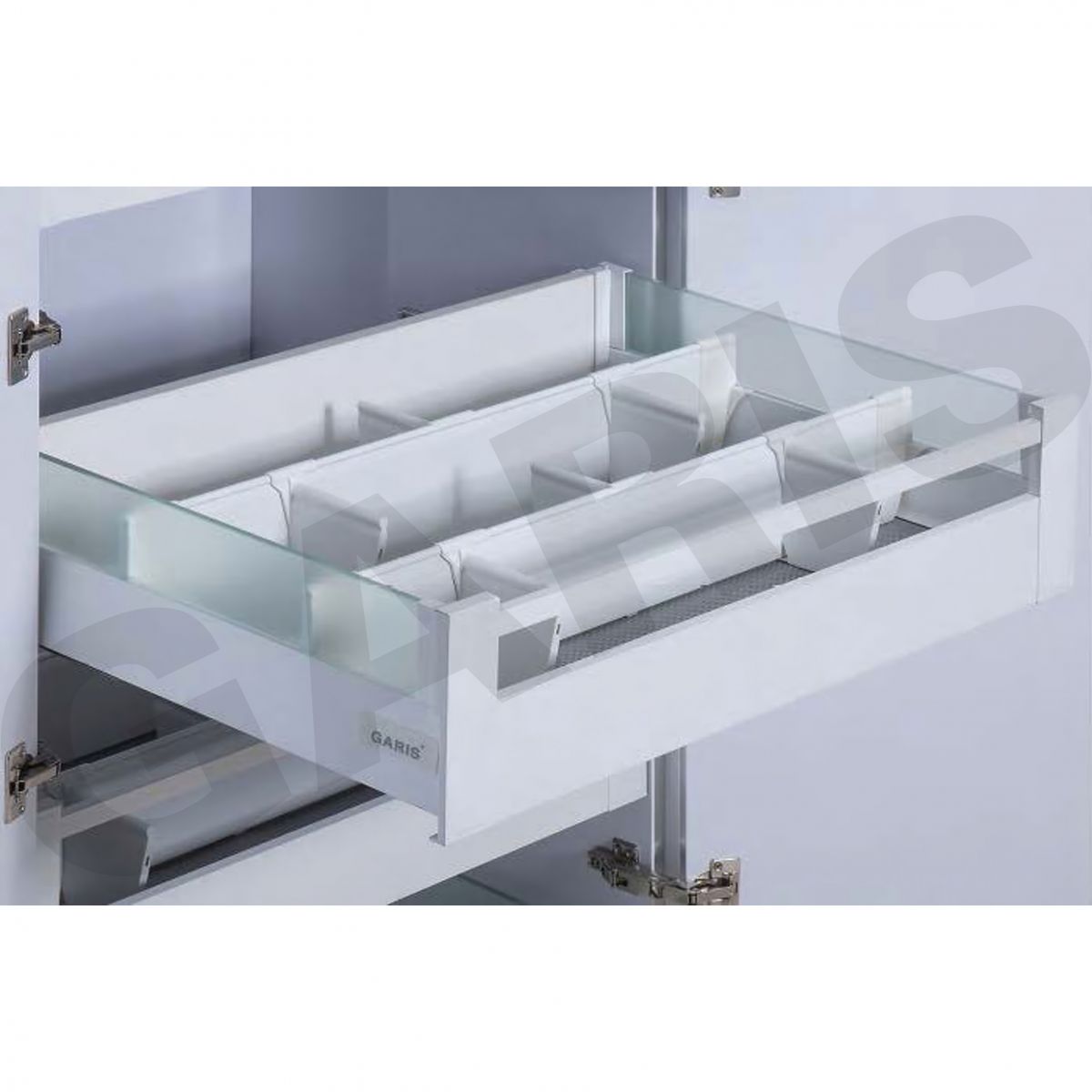 Ngăn kéo chia ô Garis GT9 ray hộp vách kính