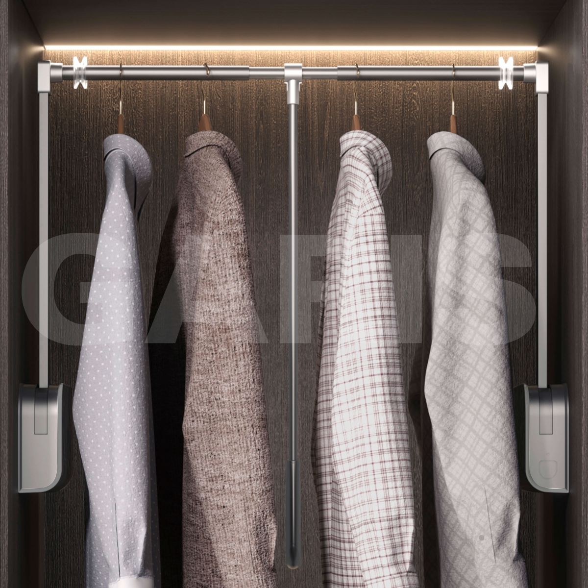 Suốt treo nâng hạ quần áo cơ Garis GW34GM