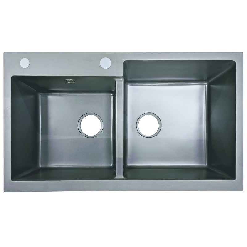 Bồn rửa chén đá T-86x50cm-F02 Xám