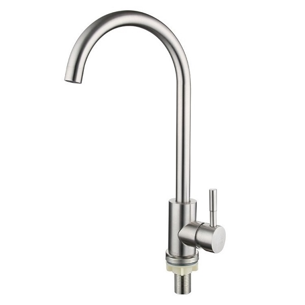 Vòi rửa chén Lạnh ổ bi VC71-Ø24 Củ 304 - Mờ