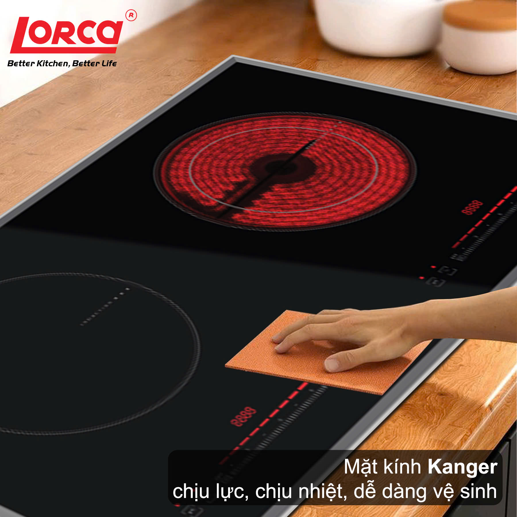 Bếp từ đôi Lorca TA 1006EC Plus - hình ảnh chi tiết