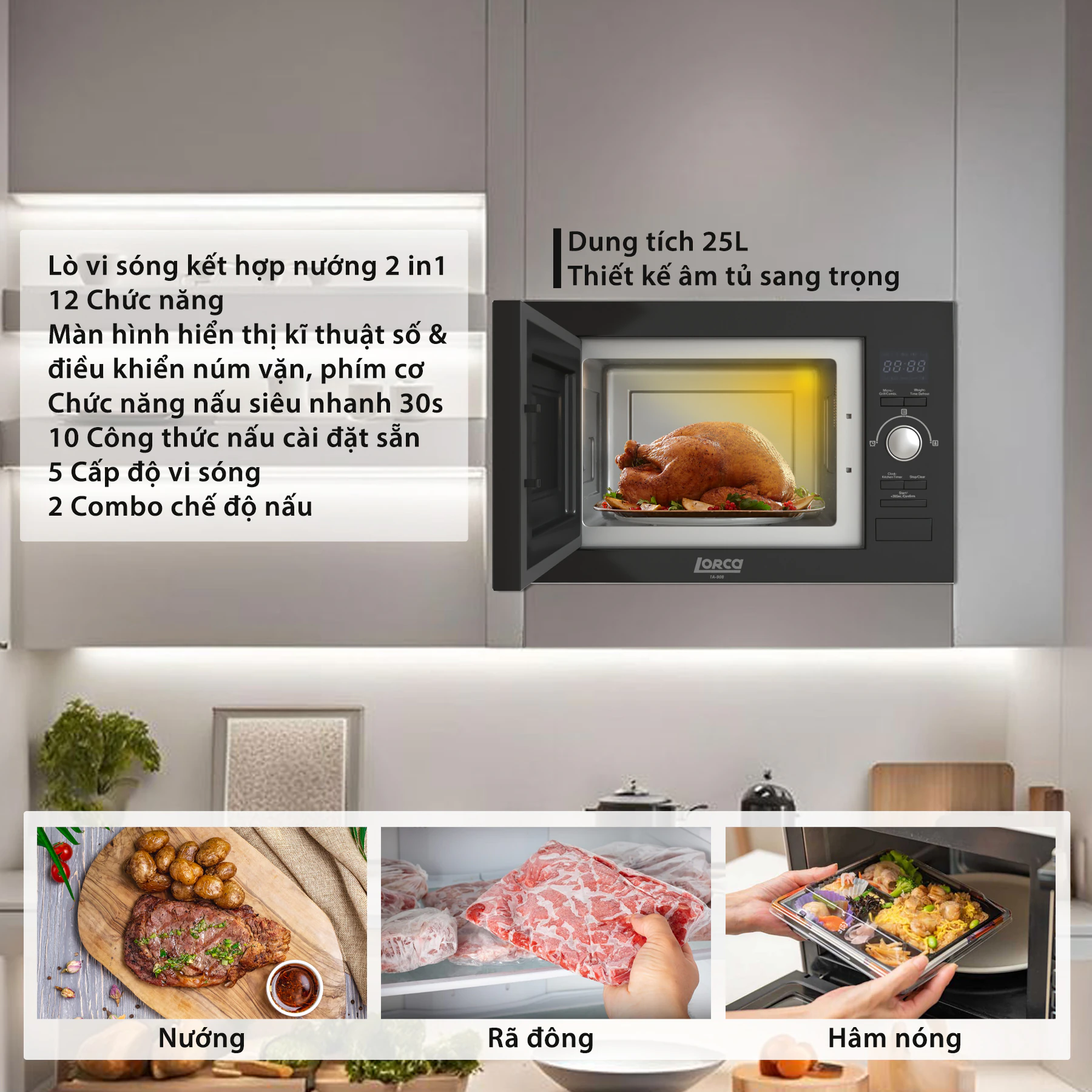 Lò vi sóng Lorca TA 908 - hình ảnh chi tiết