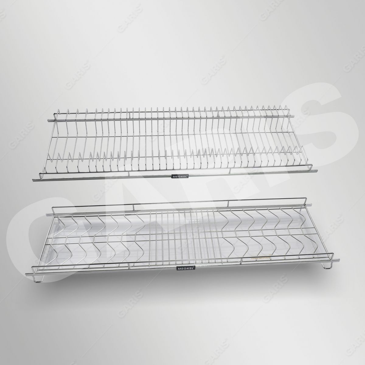 Giá bát đĩa cố định 2 tầng Garis MBE49 inox 304