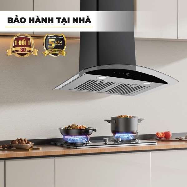 Máy hút mùi kính cong Nagakawa NRH9594 70cm