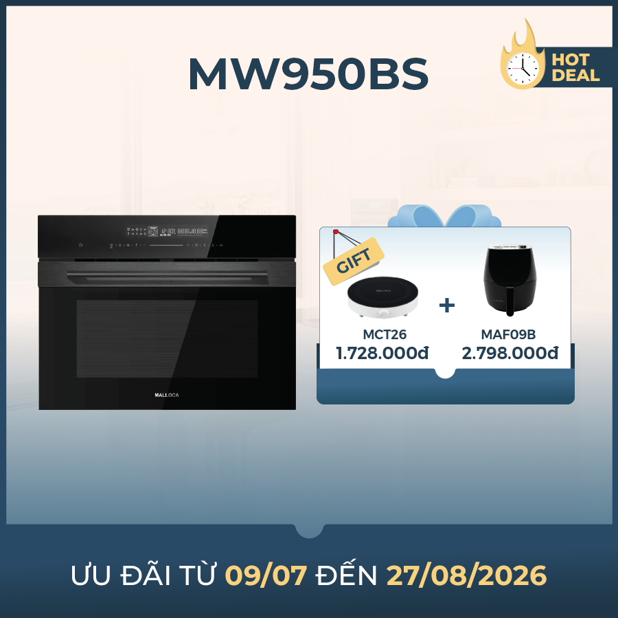 Lò nướng kết hợp vi sóng Malloca MW950BS