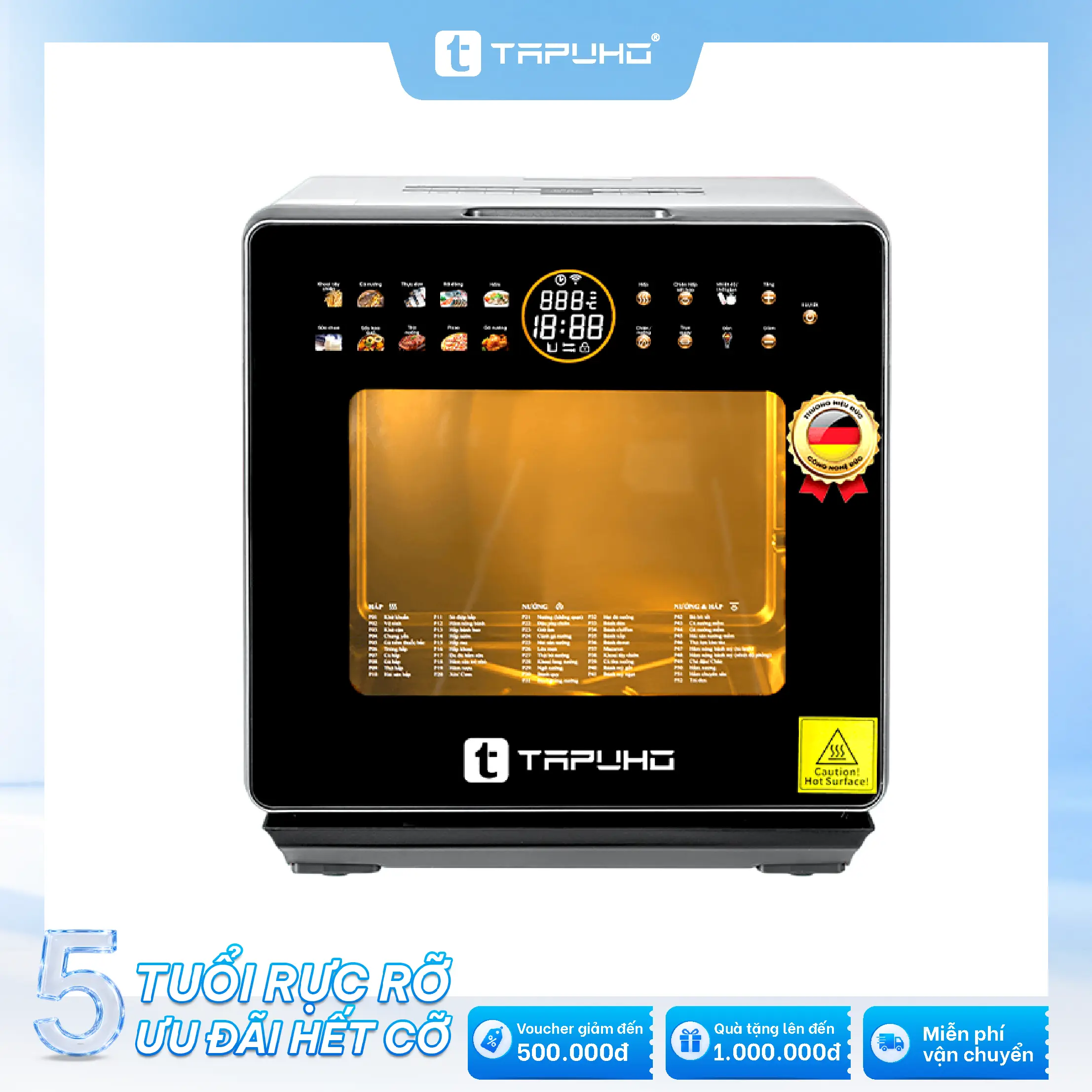 Nồi chiên hơi nước TAPUHO TSF16 COLOR Plus