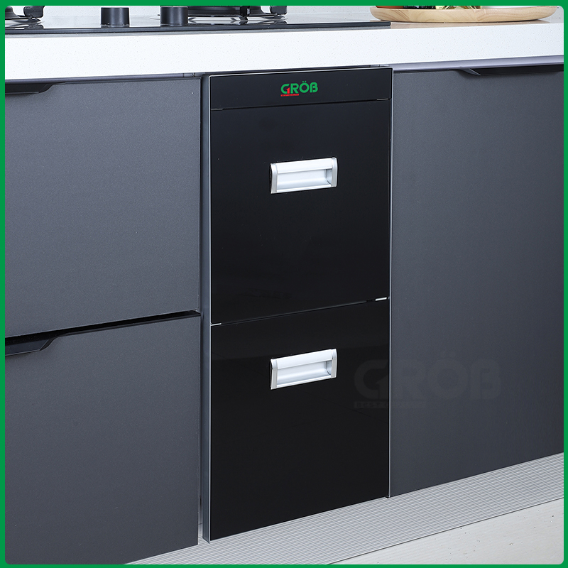 Thùng gạo gương 2 ngăn Grob RB2-300B