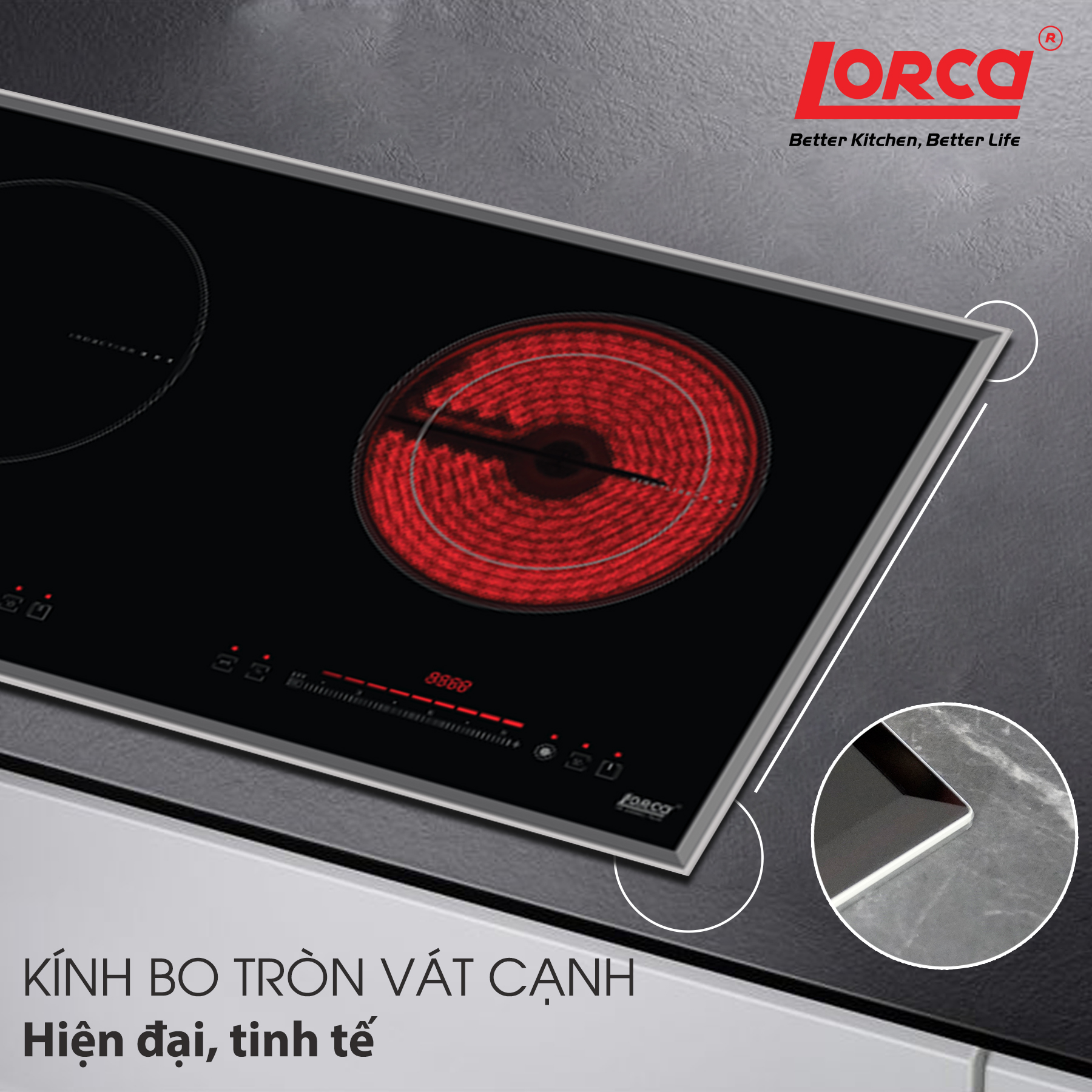 Bếp từ đôi Lorca TA 1006EC Plus - hình ảnh chi tiết