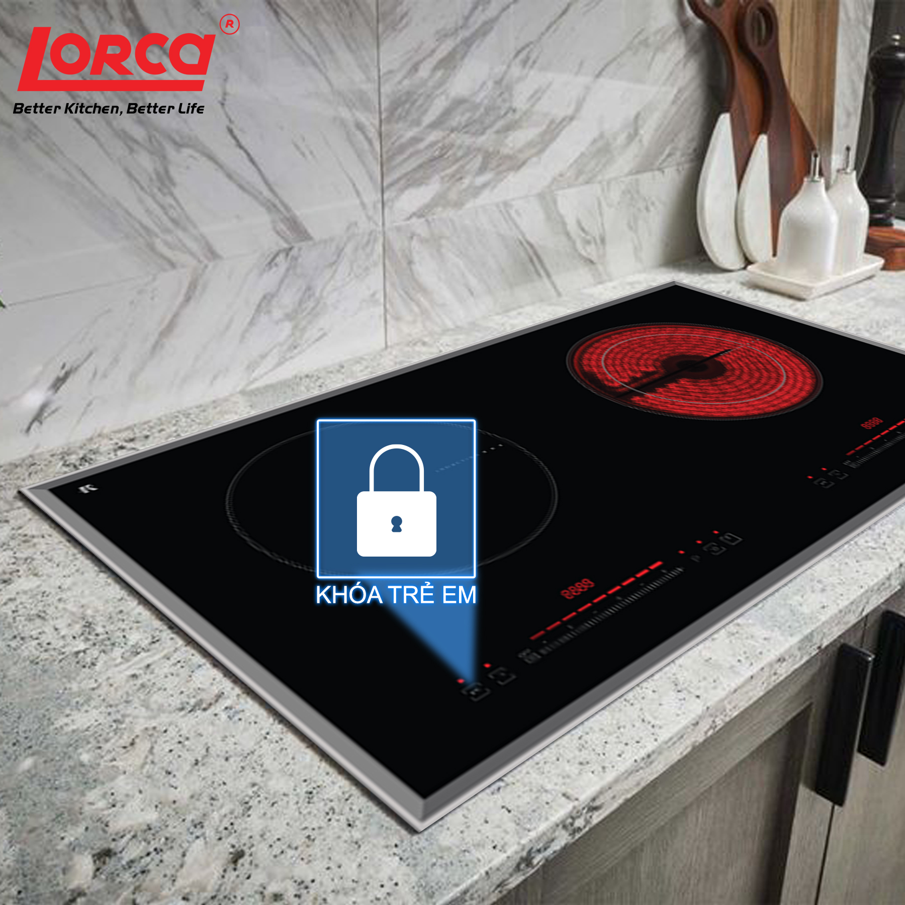 Bếp từ đôi Lorca TA 1006EC Plus - hình ảnh chi tiết