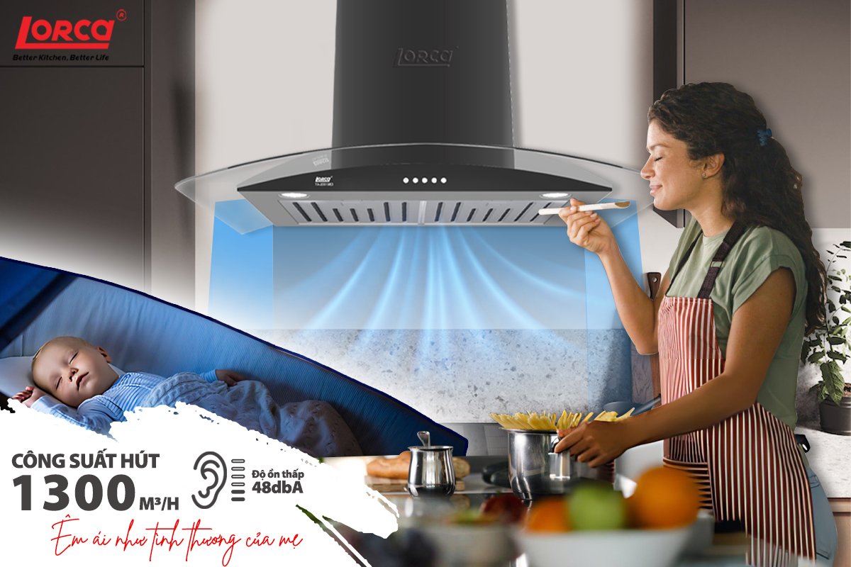 Máy hút mùi Lorca TA 2001MD-90CM - hình ảnh chi tiết