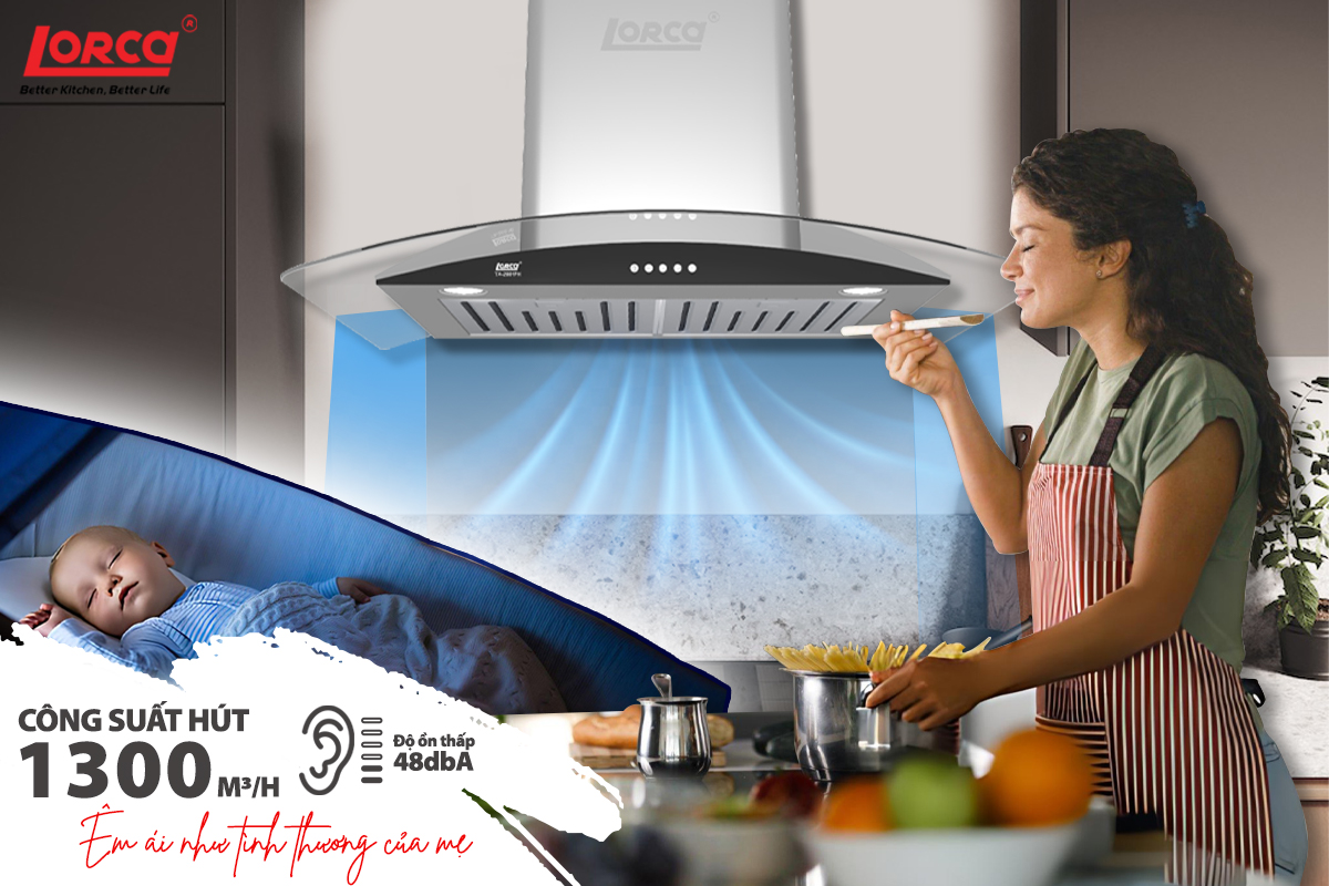 Máy hút mùi Lorca TA 2001PH-90CM - hình ảnh chi tiết