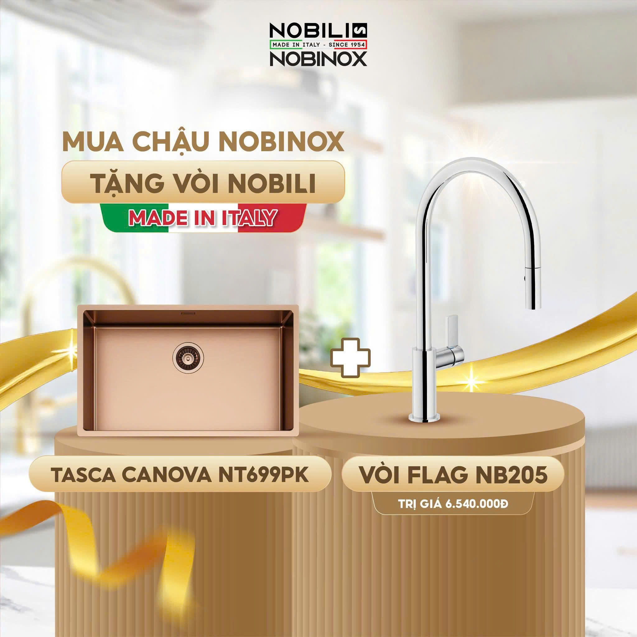 Chậu rửa bát NoBiNox  NT699PK