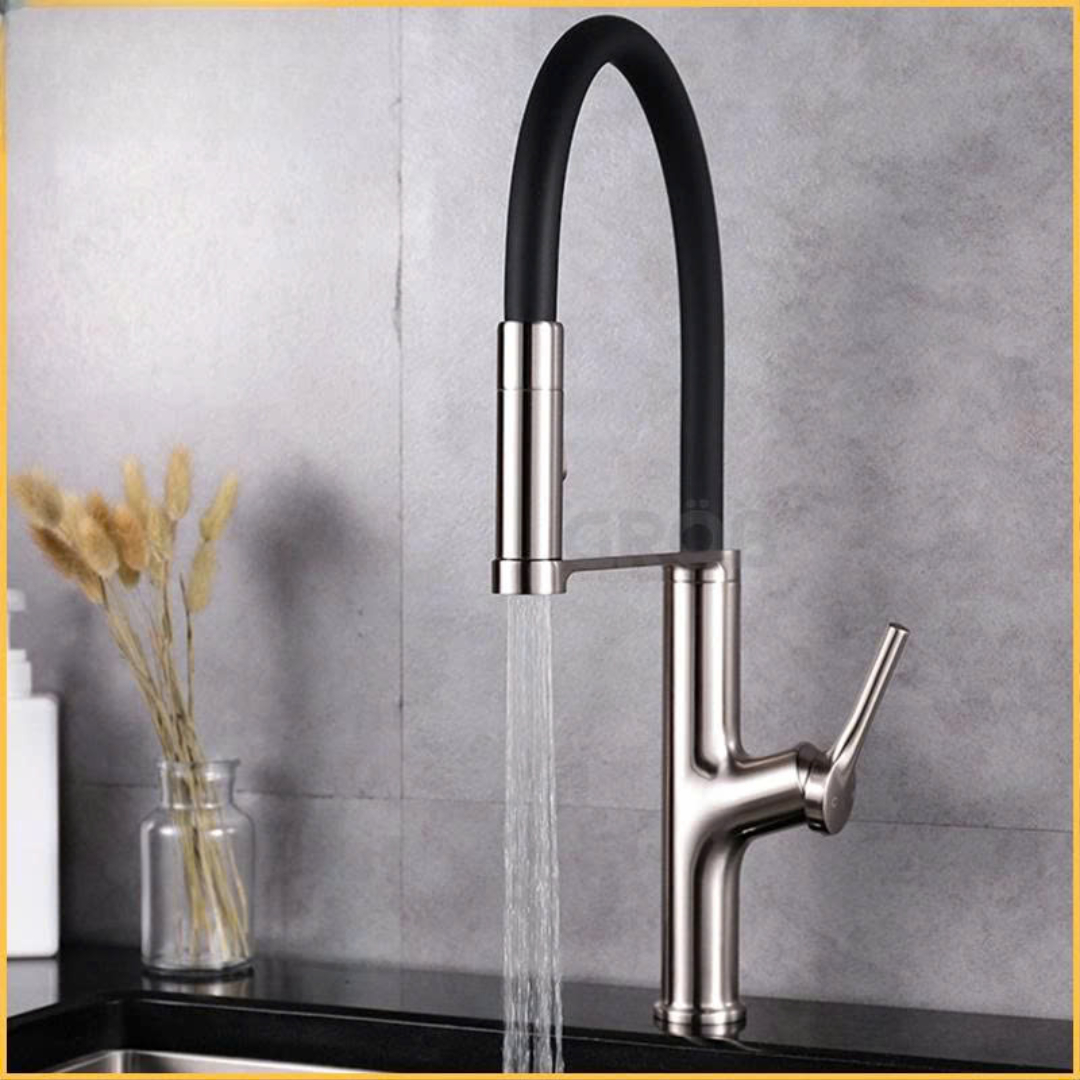 Vòi rút thân chóp màu đen inox 304 GROB GFS304.01