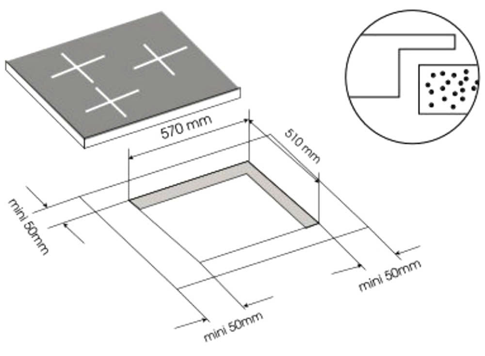 Bếp 3 từ Grob TL3A-7343SCA