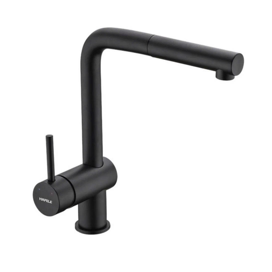 Vòi Rửa Chén Hafele HT21-GH1P250 577.55.390 Nóng Lạnh Màu Đen