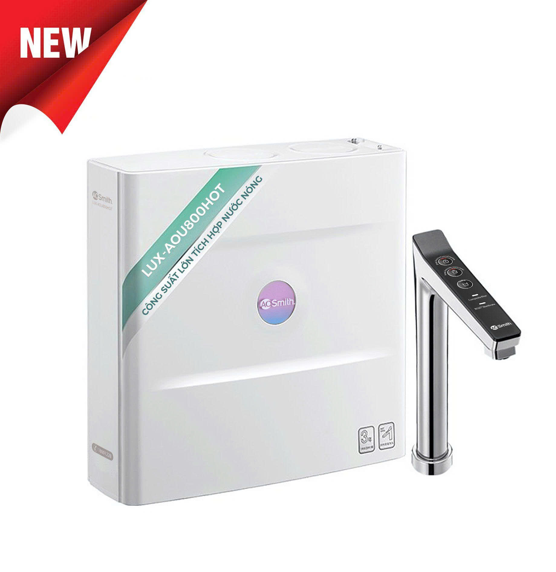 Máy Lọc Nước Đặt Gầm Công Suất Lớn A. O. Smith ROSS™ LUX-AOU800HOT