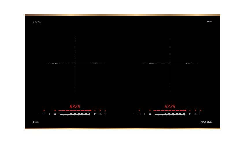 Bếp Từ Lắp Âm 2 Vùng Nấu Hafele HC-I73242B 536.61.857