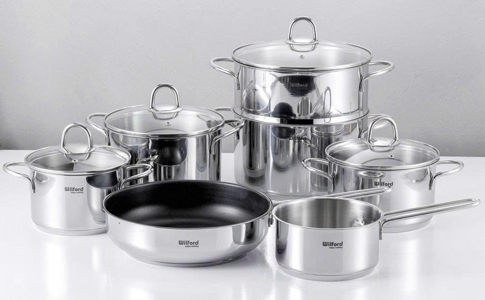 Bộ nồi inox 7 món Chefs Wilford WF7Plus cao cấp
